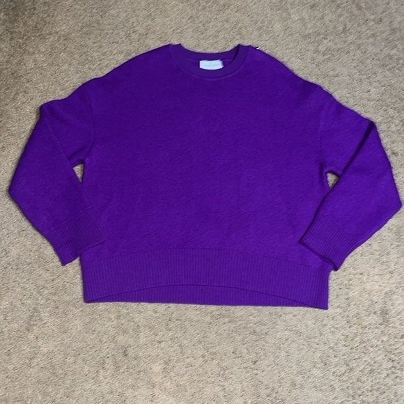 Christian Wijnants Wool Felted Pullover Sweater Orchid Purple Small - Picture 4 of 11